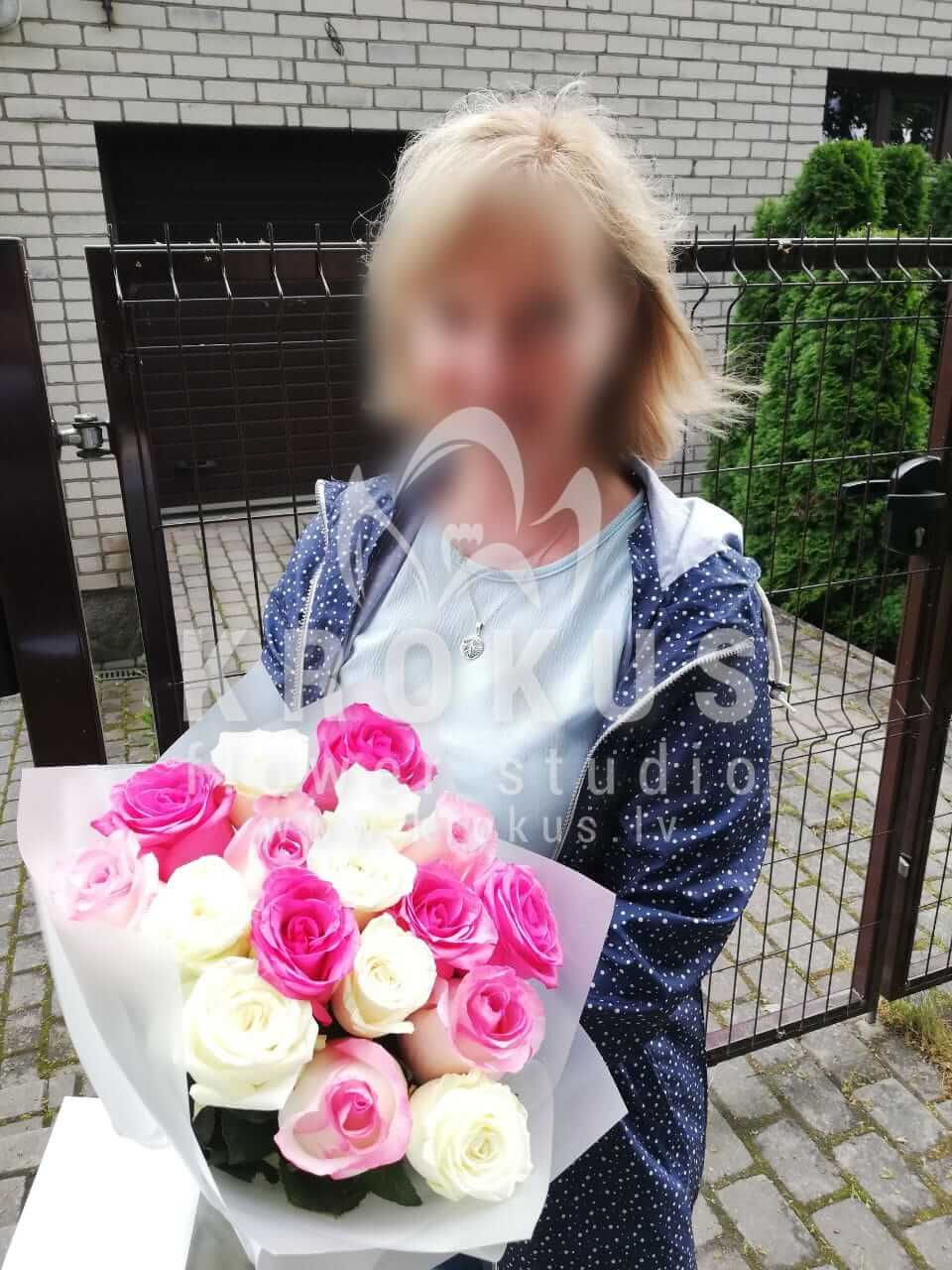 Deliver flowers to Ogre (pink roseswhite rosesorange rosesyellow rosesred roses)