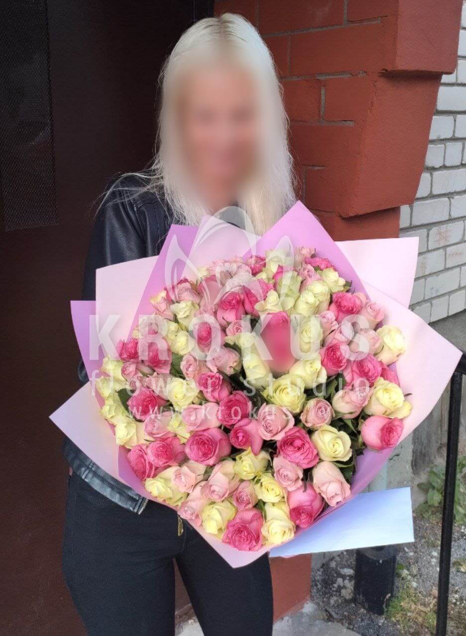 Ziedu piegāde Latvia Baloži (rozā rozes)