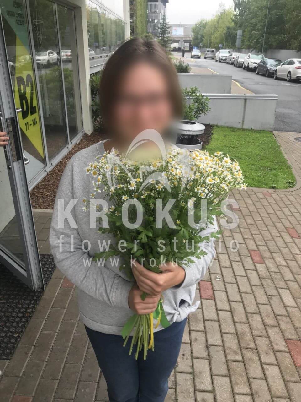 Доставка цветов в город Рига (луговые цветыромашки)