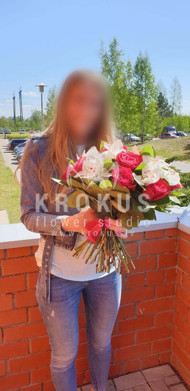 Доставка цветов в город Jelgava (орхидеисалалкрасные розы)